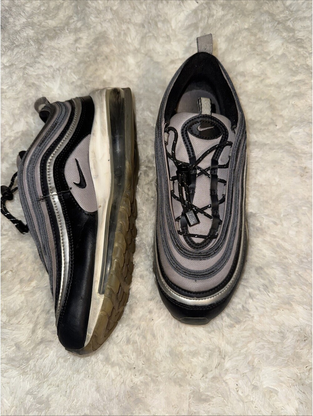 Nike Air Max 97 Stadium Grey Size 6y Sneakers Athletic Shoes Casual Rare